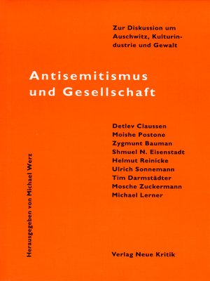 cover image of Antisemitismus und Gesellschaft